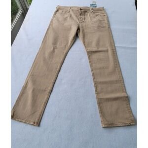 Adriano Goldschmied Tellis Jeans Modern Slim Light Beige AG-ED Denim Mens 40x33